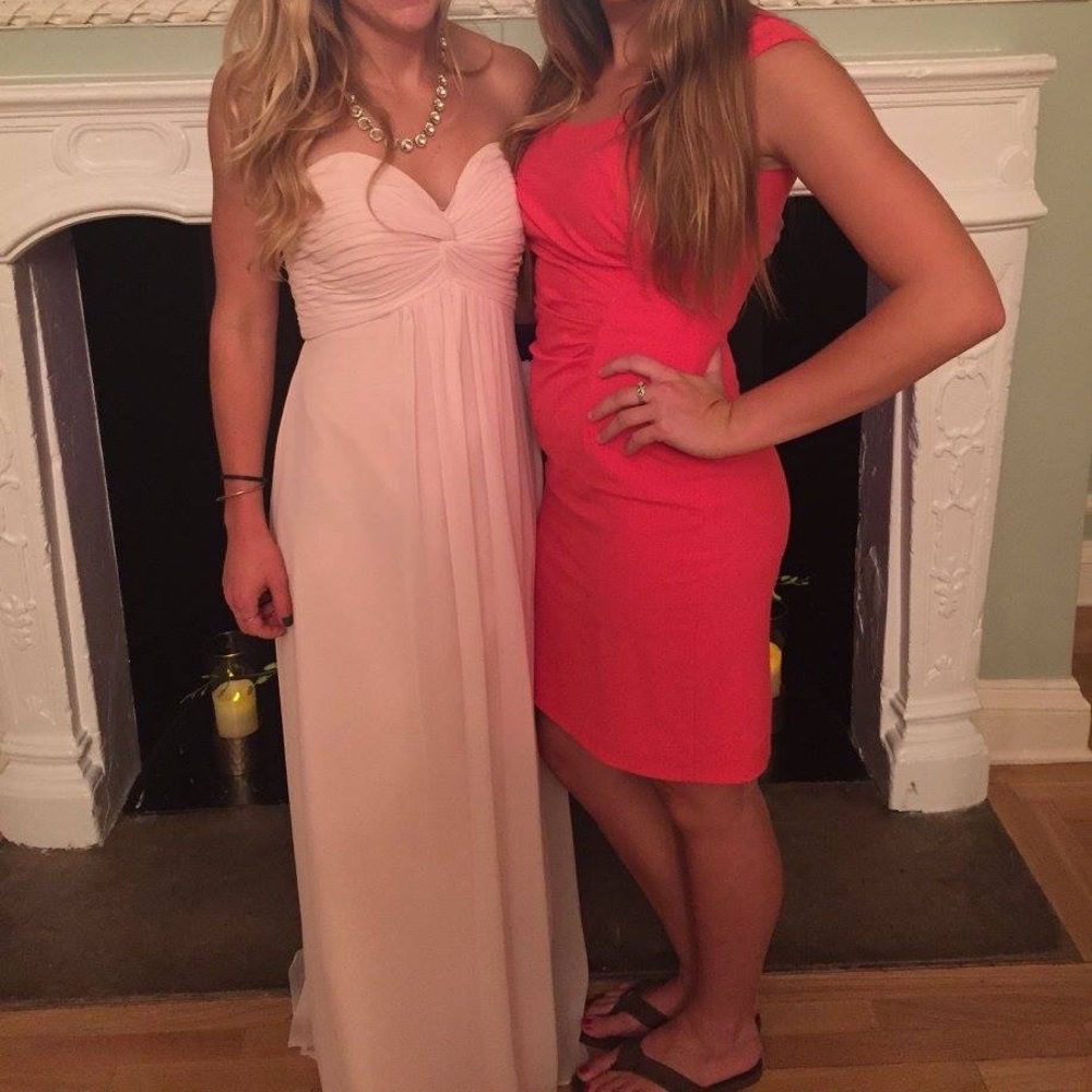 SOLD - sweet soft pink gown / bridesmaid dress